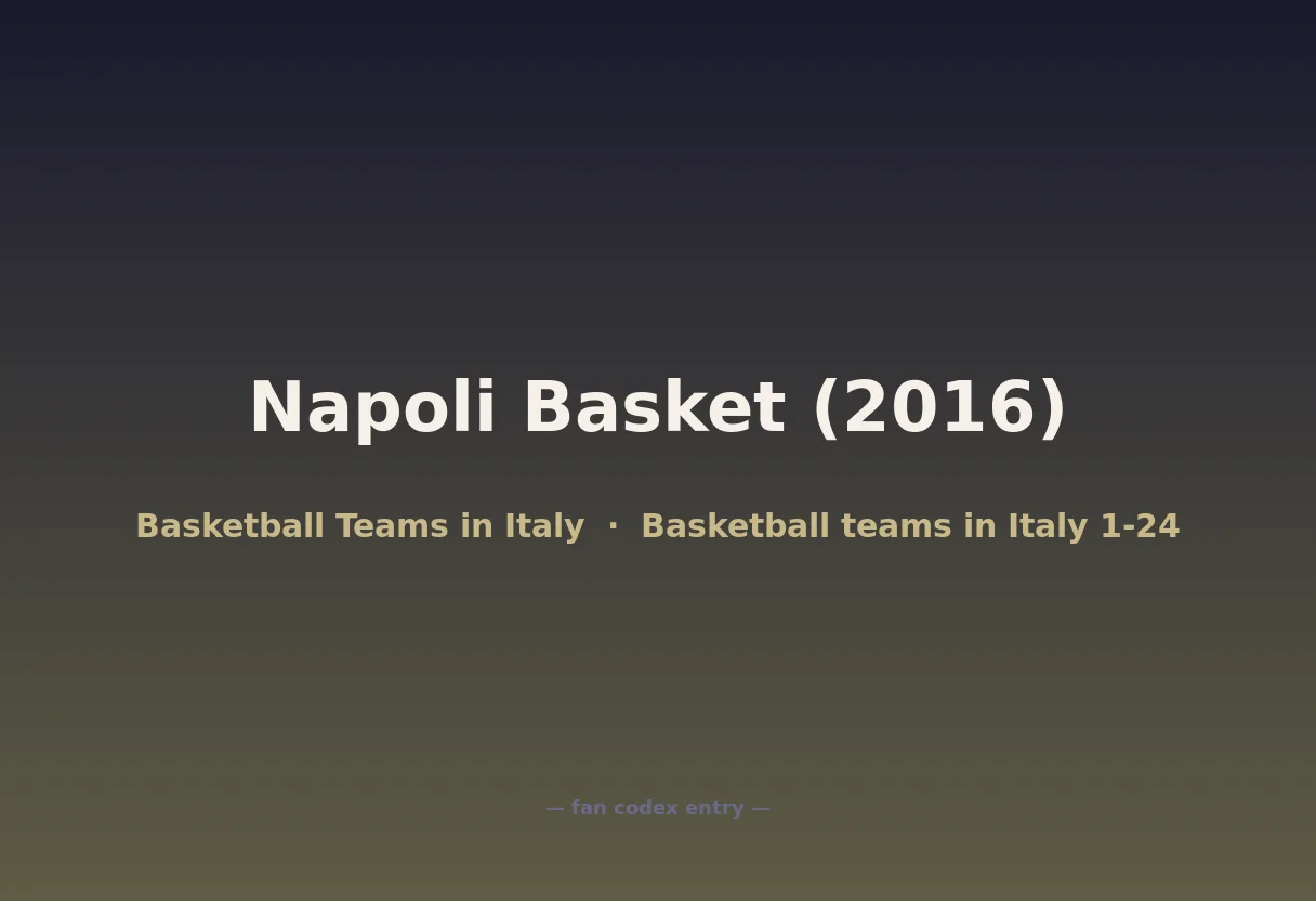 Napoli Basket (2016)